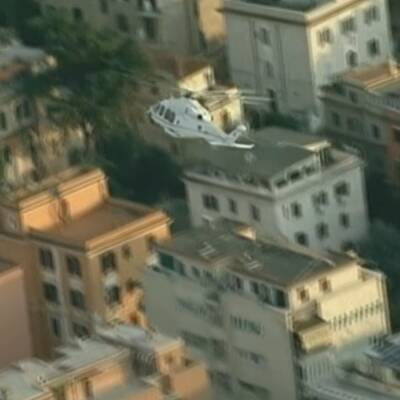 Mit dem Hubschrauber verließ der Papst den Vatikan 