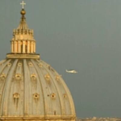 Mit dem Hubschrauber verließ der Papst den Vatikan 