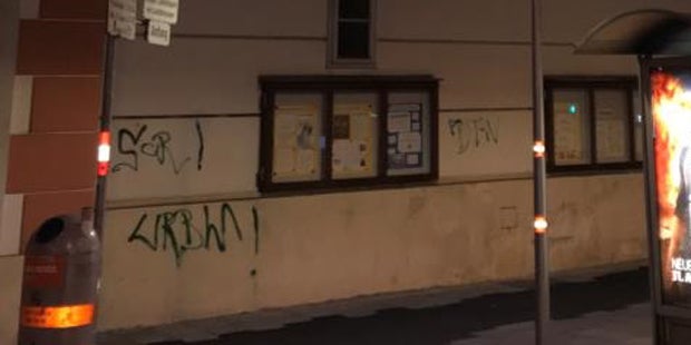 Rapid Schriftzüge Wien Festnahme