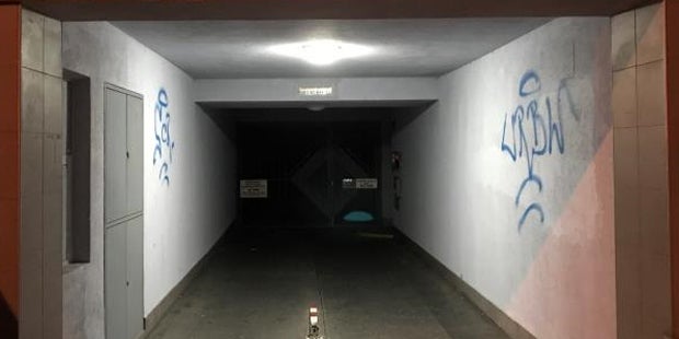 Rapid Schriftzüge Wien Festnahme