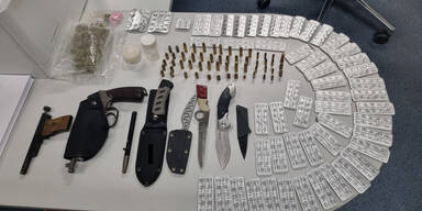 Bewaffneter im Supermarkt