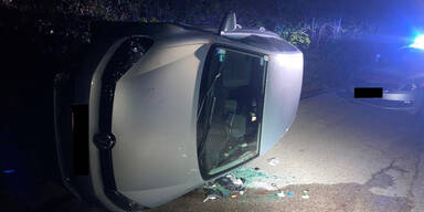 Spektakul&auml;rer Auto-Unfall in Wien