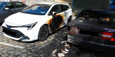 Brennende Autos Wien