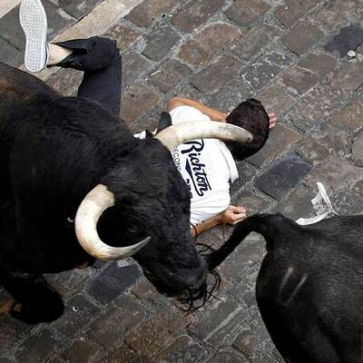 Stierhatz in Pamplona
