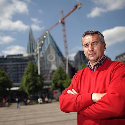 Peter Pacult in Leipzig präsentiert