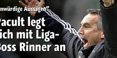 Pacult legt sich mit Liga-Boss an