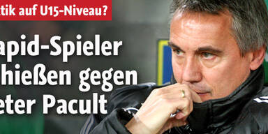 Auch Spieler schießen gegen Pacult