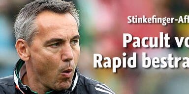 Pacult von Rapid intern bestraft