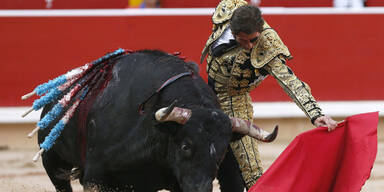Einäugiger trat gegen Stier in Pamplona an