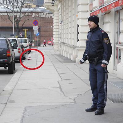 Ein verdächtiges Päckchen lag am Gehsteig. Entminungsdienst rückte an.