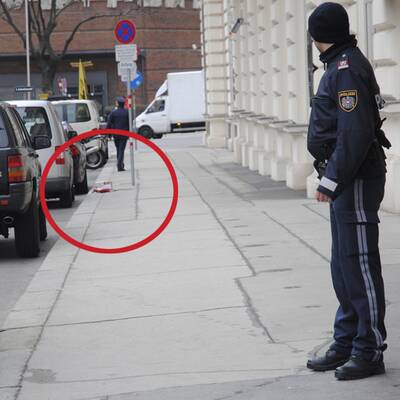 Ein verdächtiges Päckchen lag am Gehsteig. Entminungsdienst rückte an.