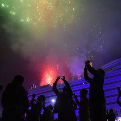 In New York versammelten sich Tausende am Times Square