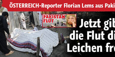 Jetzt gibt die Flut Leichen frei