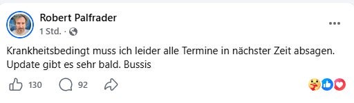 Palfrader Posting Facebook