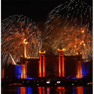 Größtes Feuerwerk der Welt in Dubai