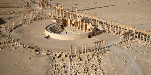 IS zerstört Weltkulturerbe-Statuen in Palmyra