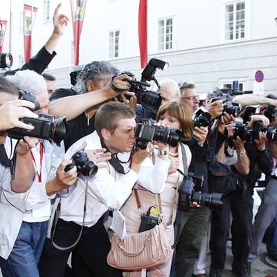 Paparazziansturm in Salzburg