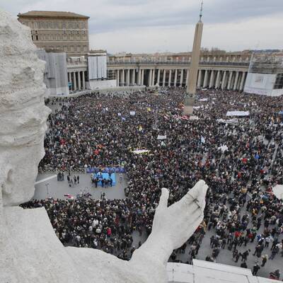 Das erste Angelusgebet des Papstes