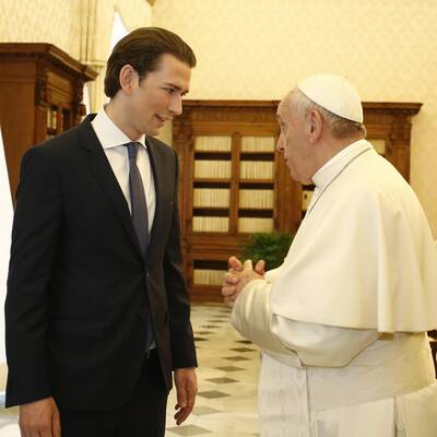 Kanzler Kurz trifft den Papst