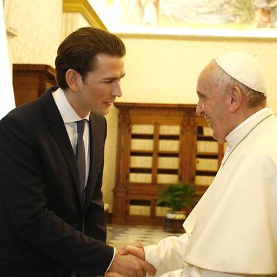Kanzler Kurz trifft den Papst