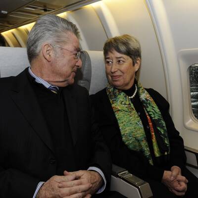 Fischer, Faymann und Spindelegger am Weg nach Rom