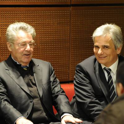 Fischer, Faymann und Spindelegger am Weg nach Rom