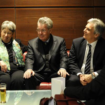 Fischer, Faymann und Spindelegger am Weg nach Rom