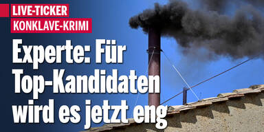 Schwarzer Rauch! Es gibt weiter keinen neuen Papst