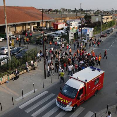 Zug entgleist bei Paris