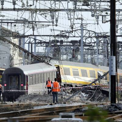 Zug entgleist bei Paris