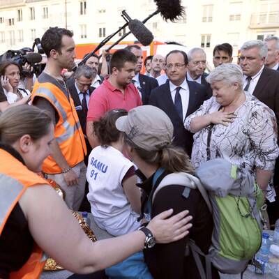Zug entgleist bei Paris