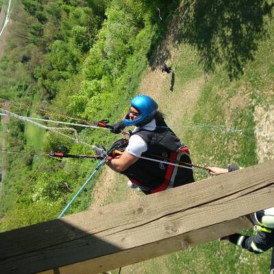 Der 43-Jährige baumelte in 30 Meter Höhe