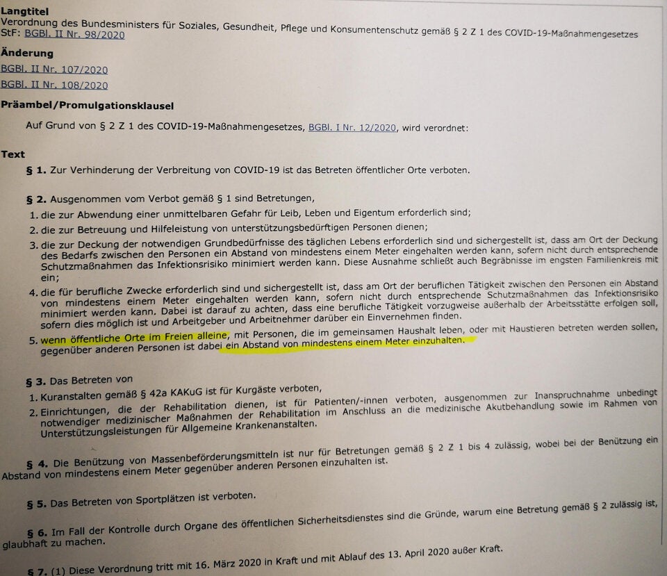 Corona-Strafen: In der Sonne liegen kostet NICHT 600 €