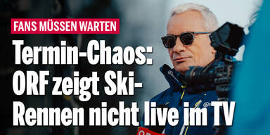 Termin-Chaos: ORF zeigt Ski-Rennen nicht live im TV