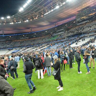 Panik im Stade de France