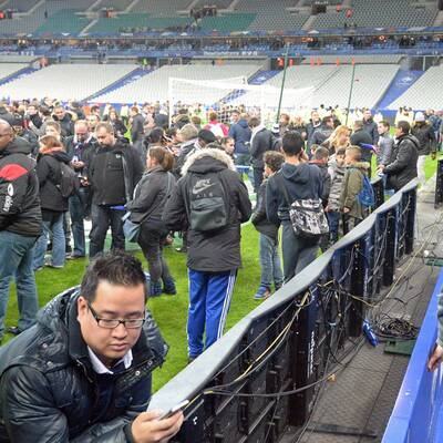 Panik im Stade de France
