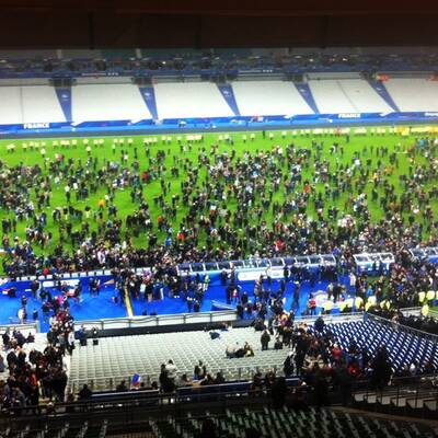 Panik im Stade de France