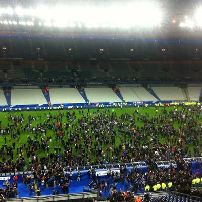 Panik im Stade de France