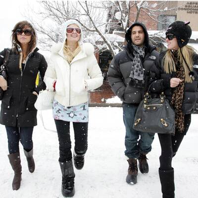 Stars im Schnee: Paris & Co. frieren in Aspen