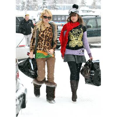 Stars im Schnee: Paris & Co. frieren in Aspen
