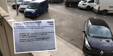 Park-Farce mitten in Wien