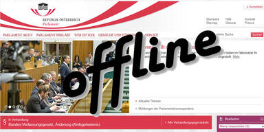 Hacker legten Seite des Parlaments lahm