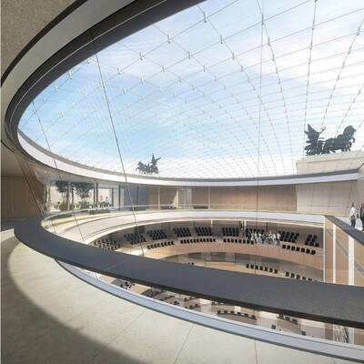 Im Zentrum steht der neue Plenar-Saal