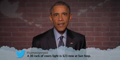 Obama liest fiese Twitter-Kommentare!