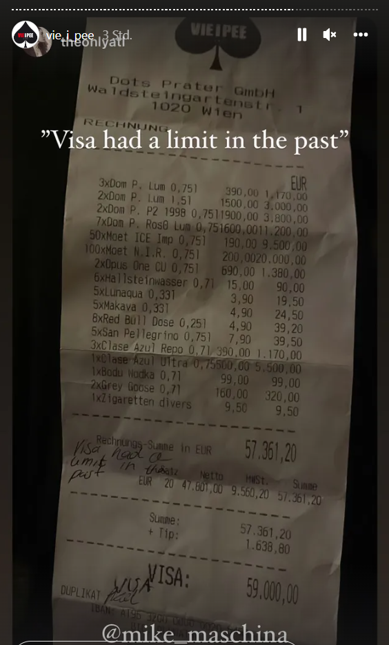 RAF Camora: 59.000 €-Party in Martin Ho-Club