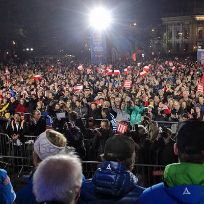 Die Bilder vom Medaillenempfang in Wien