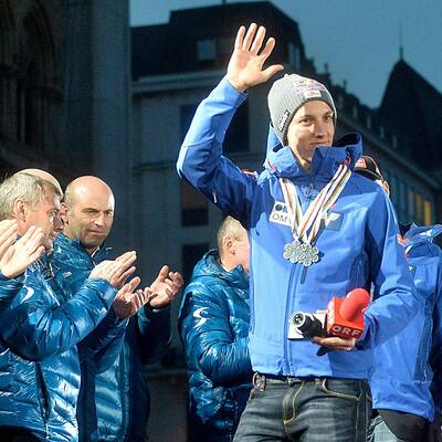 Die Bilder vom Medaillenempfang in Wien