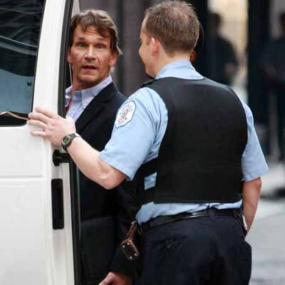 Patrick Swayze am Set: Er sieht gesund aus!