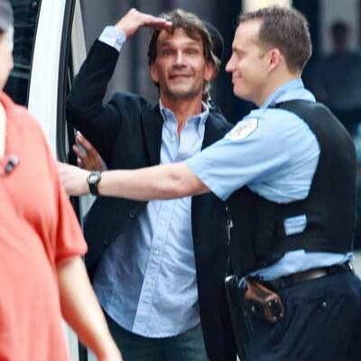 Patrick Swayze am Set: Er sieht gesund aus!