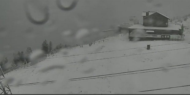 Kaltfront bringt Schnee und Regen